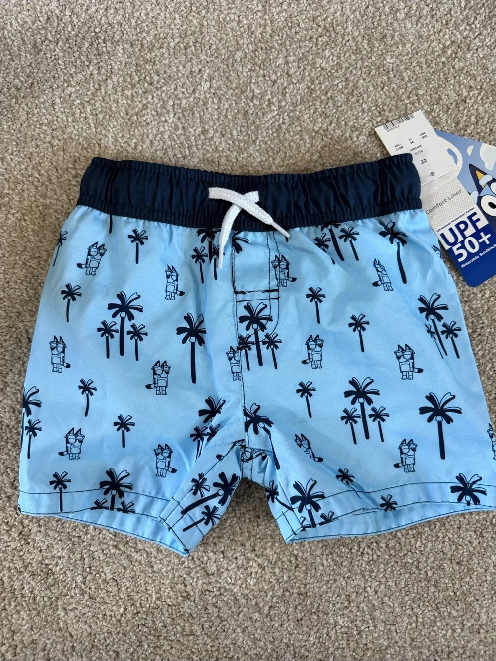 NWT Boys Bluey Swim Trunks with Lining size 2T